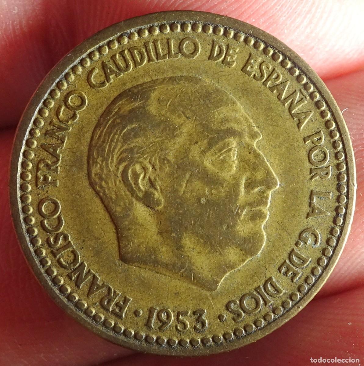 Monedas Franco: MONEDA 1 PESETA 1953 ESTRELLA 60, VER FOTOS