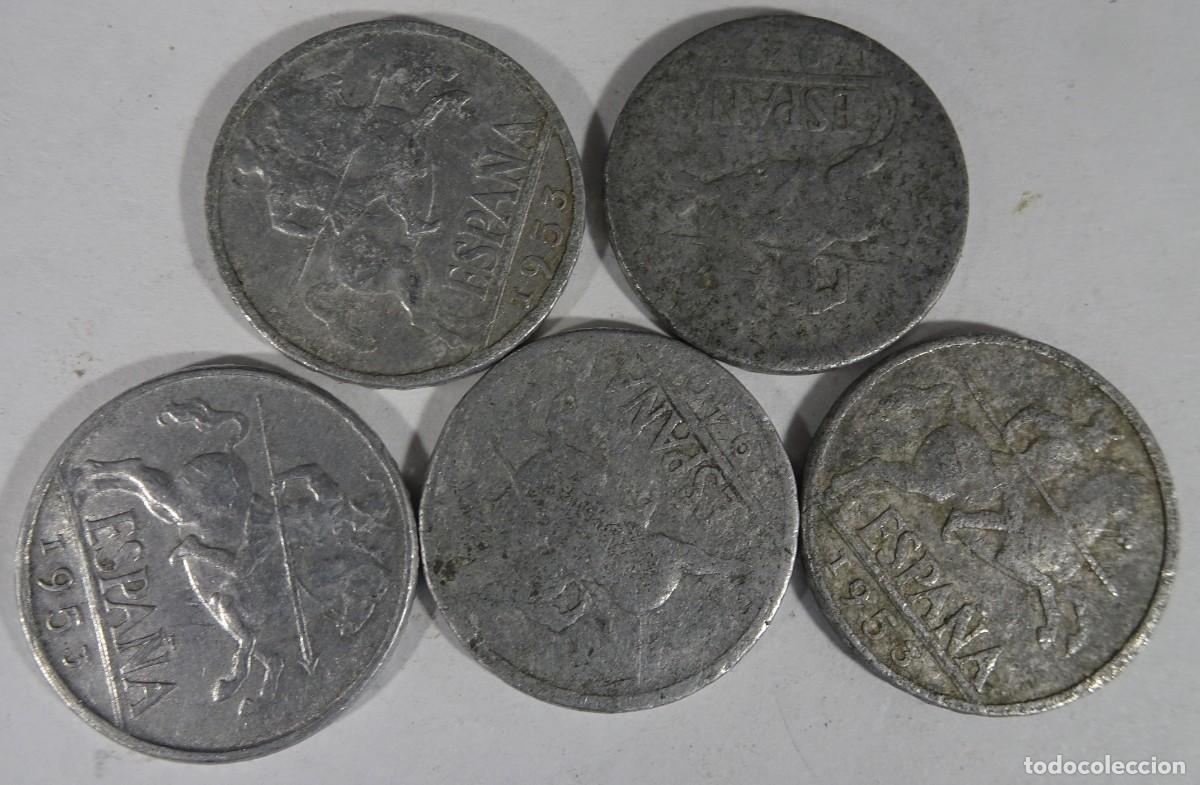 Monedas Franco: LOTE DE ANTIGUAS MONEDAS 10 C&Eacute;NTIMOS, VARIOS A&Ntilde;OS, ALUMINIO, VER FOTOS