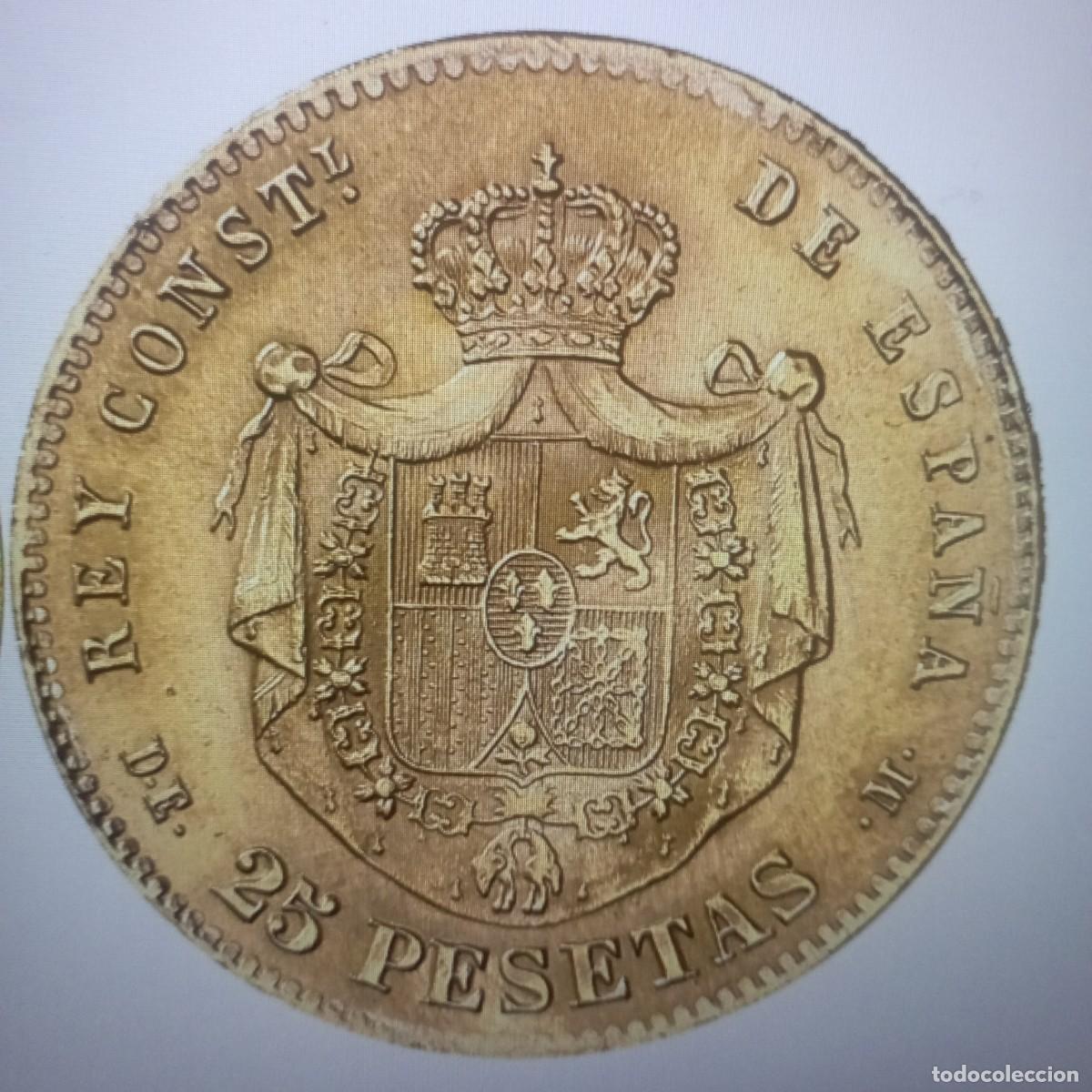 Monedas Franco: 25 pesetas 1876 19-61 Franco