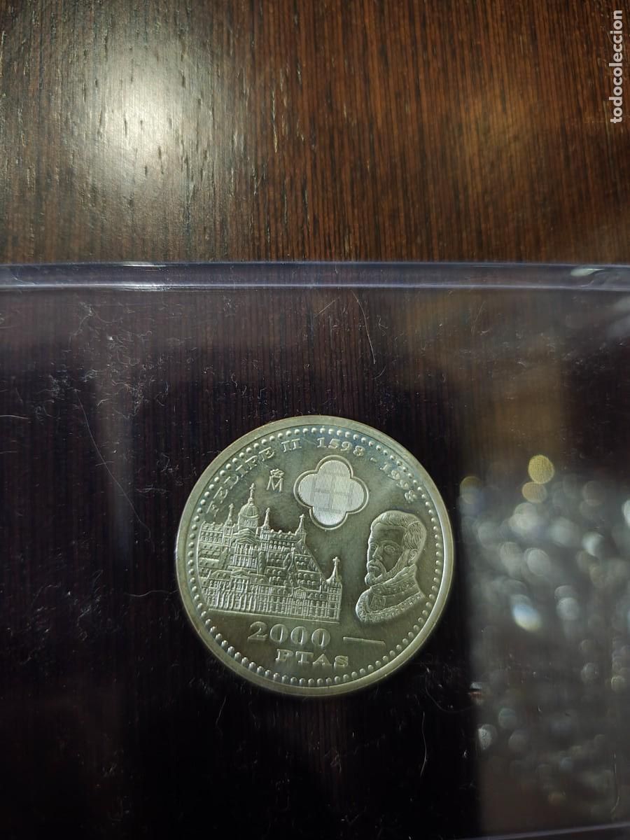 Monedas Franco: MONEDA 2000 PESETAS FELIPE II 1598-1998