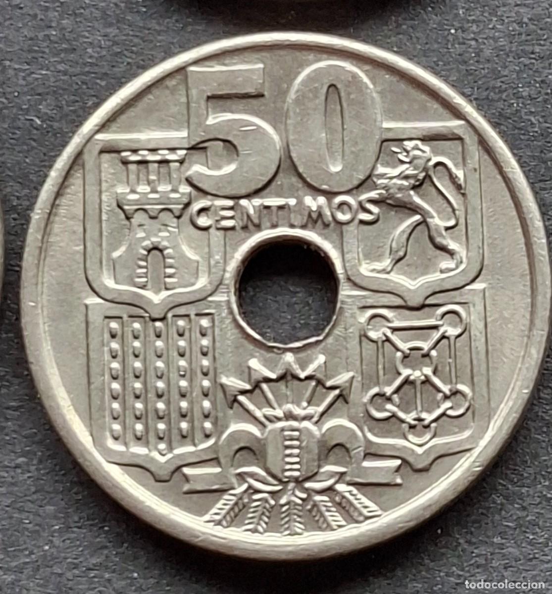 Monedas Franco: 25 monedas de 50 cts. 1963 * 65 - Foto 4