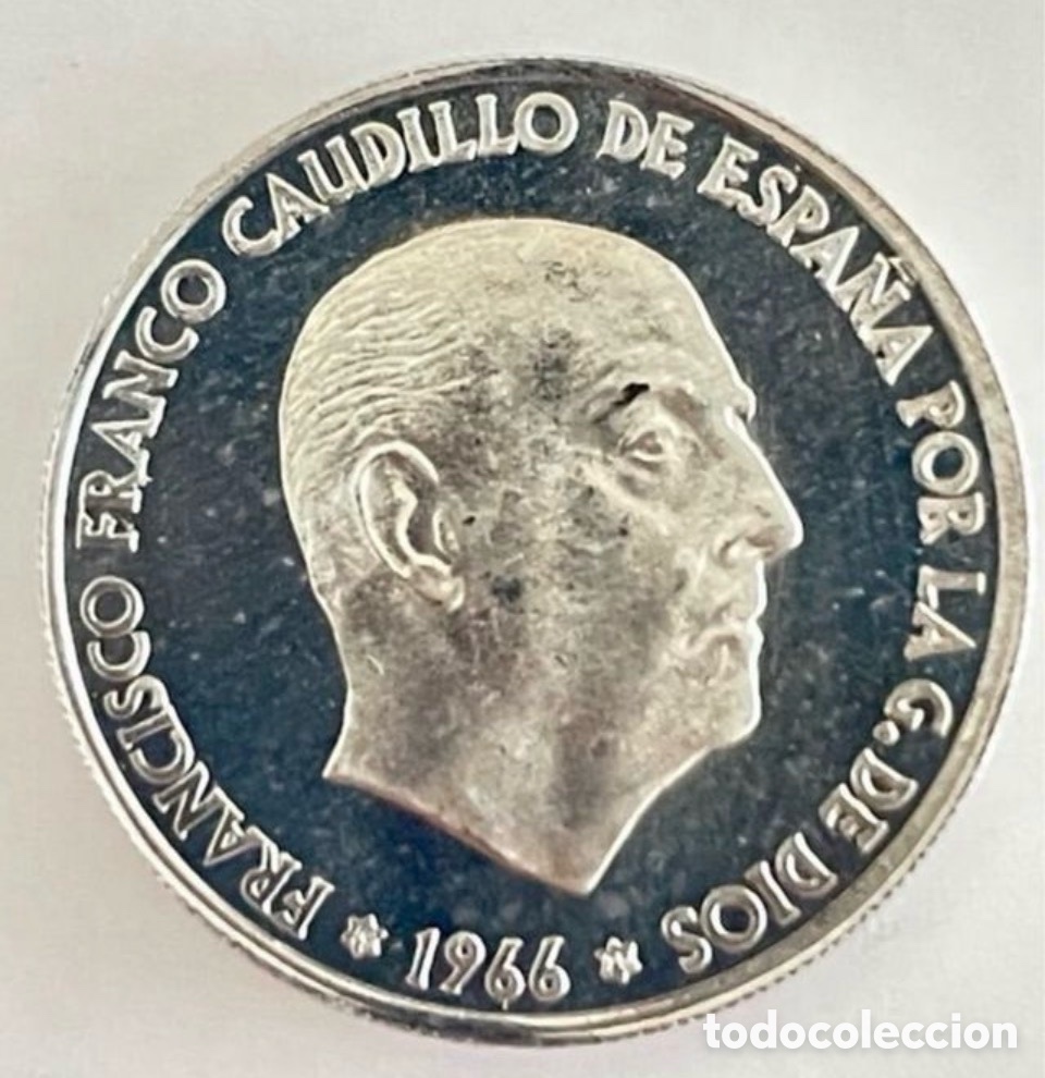Monedas Franco: 50 CENTIMOS 1966*75 SIN CIRCULAR PROOF. SENCILLAMENTE PERFECTA