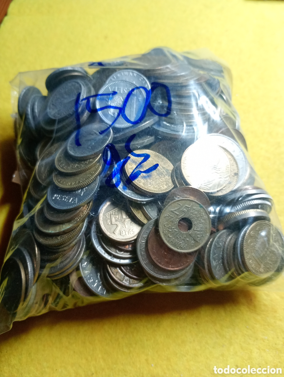 Monedas Franco: Monedas espa&ntilde;olas variadas. 1.500 gramos. usadas