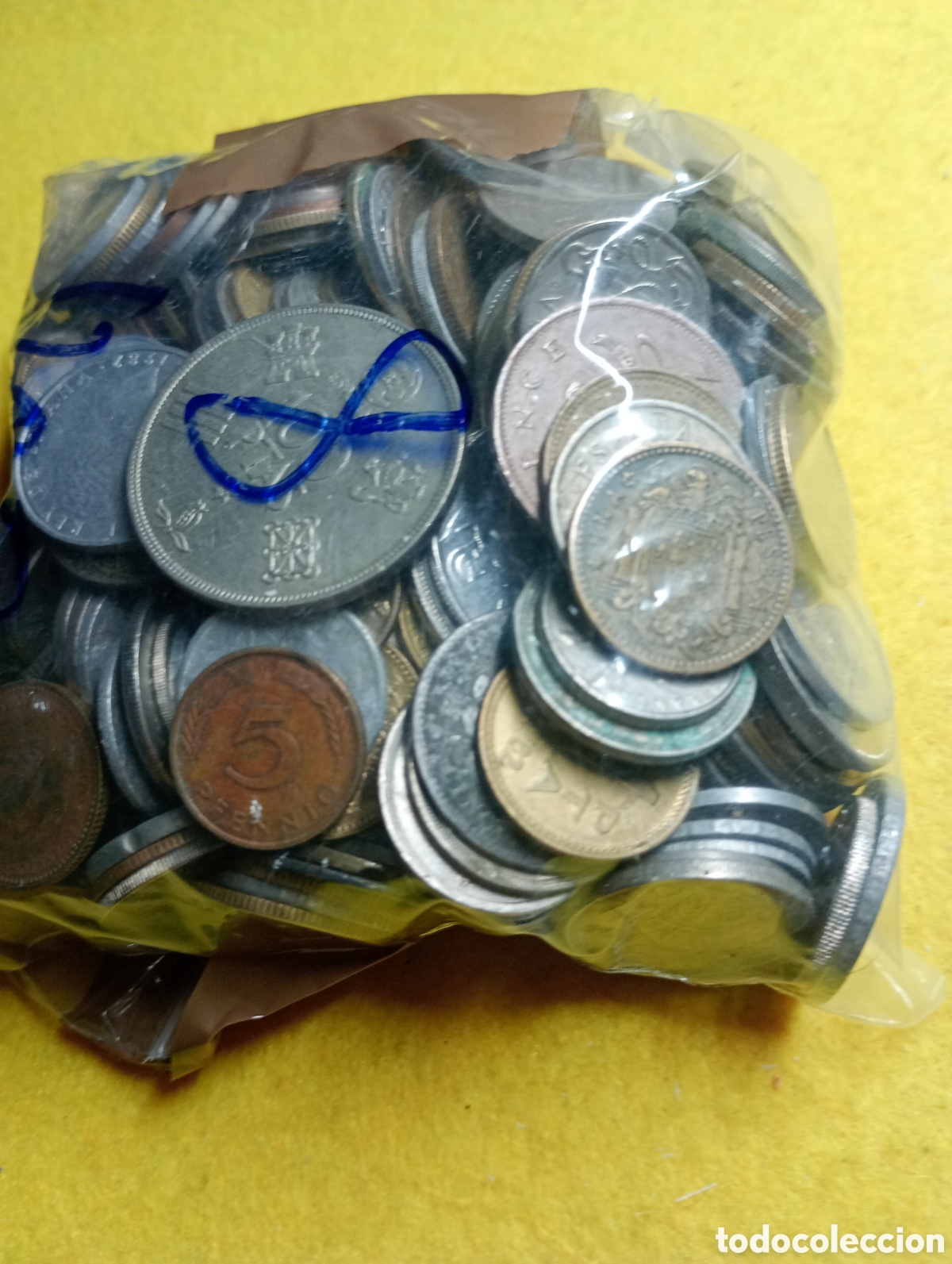 Monedas Franco: Monedas espa&ntilde;olas. 1.200 gramos. De monedas variadas. - Foto 5