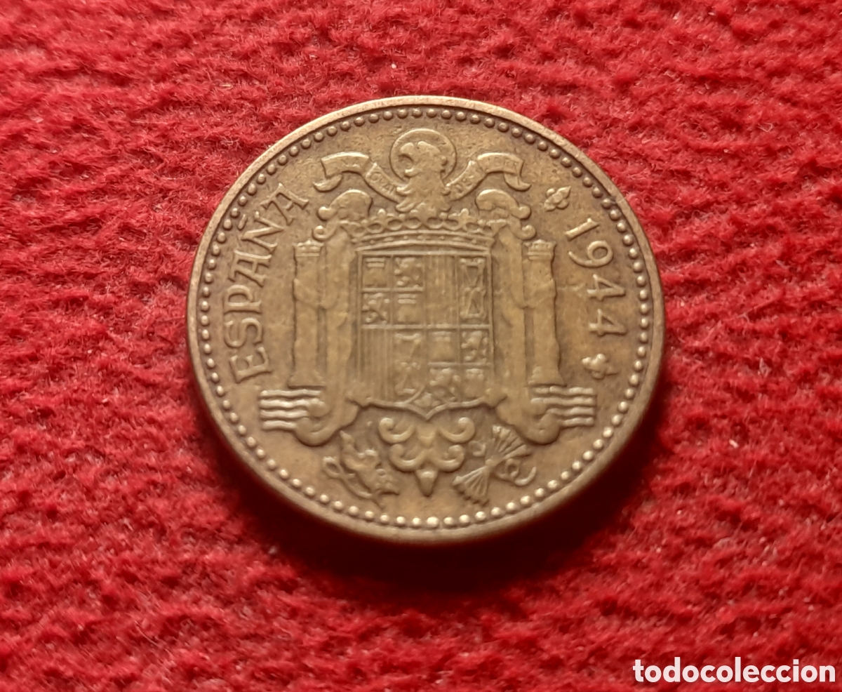 Monedas Franco: Moneda 1 peseta 1944 - Foto 2