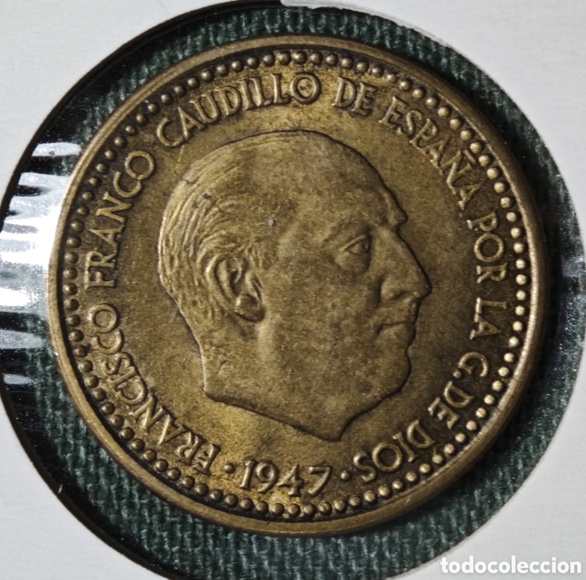 Monedas Franco: 1 PESETA ESTADO ESPA&Ntilde;OL 1947 (*19-54) ENC+