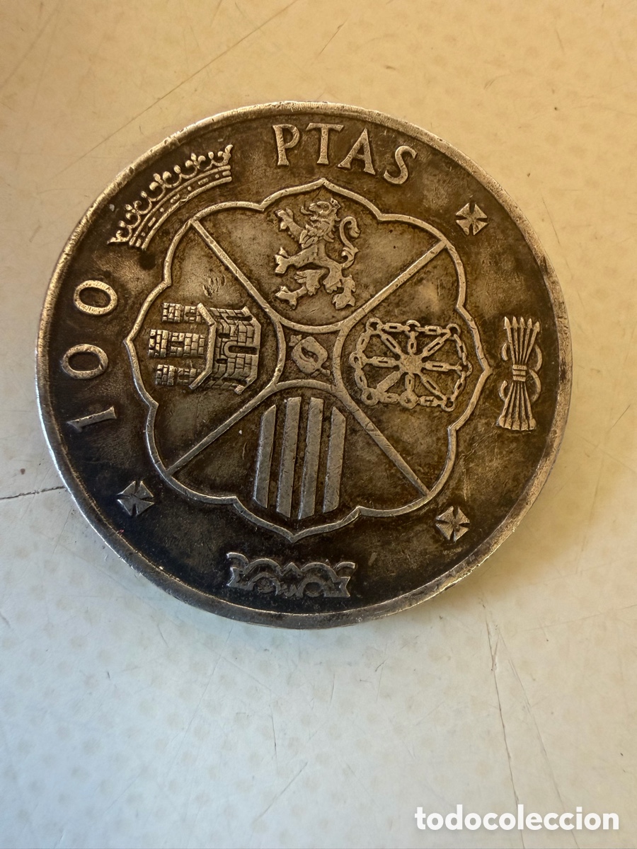 Monedas Franco: ANTIGUA MONEDA 100 PESETAS 1966, PLATA ,VER FOTOS