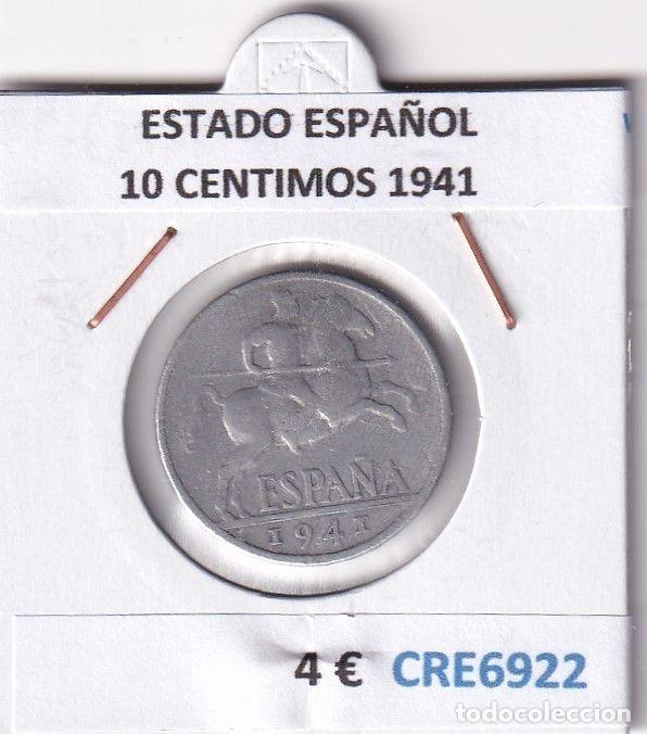 Monedas Franco: CRE6922 MONEDA ESPA&Ntilde;A ESTADO ESPA&Ntilde;OL 10 CENTIMOS 1941