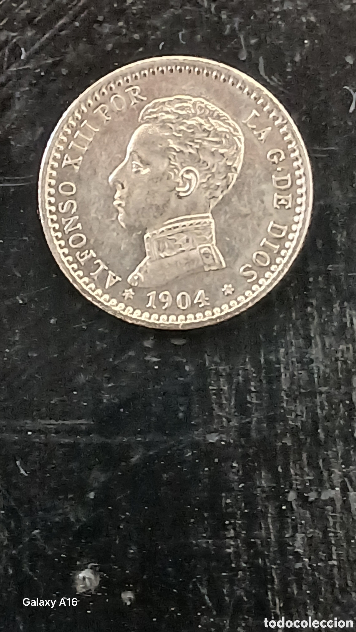 Monedas Franco: Plata.50 cent Alfonso XIII 1904 Alfonso XIII Por La G. De Dios Dise&ntilde;o con el perfil del rey Alfonso