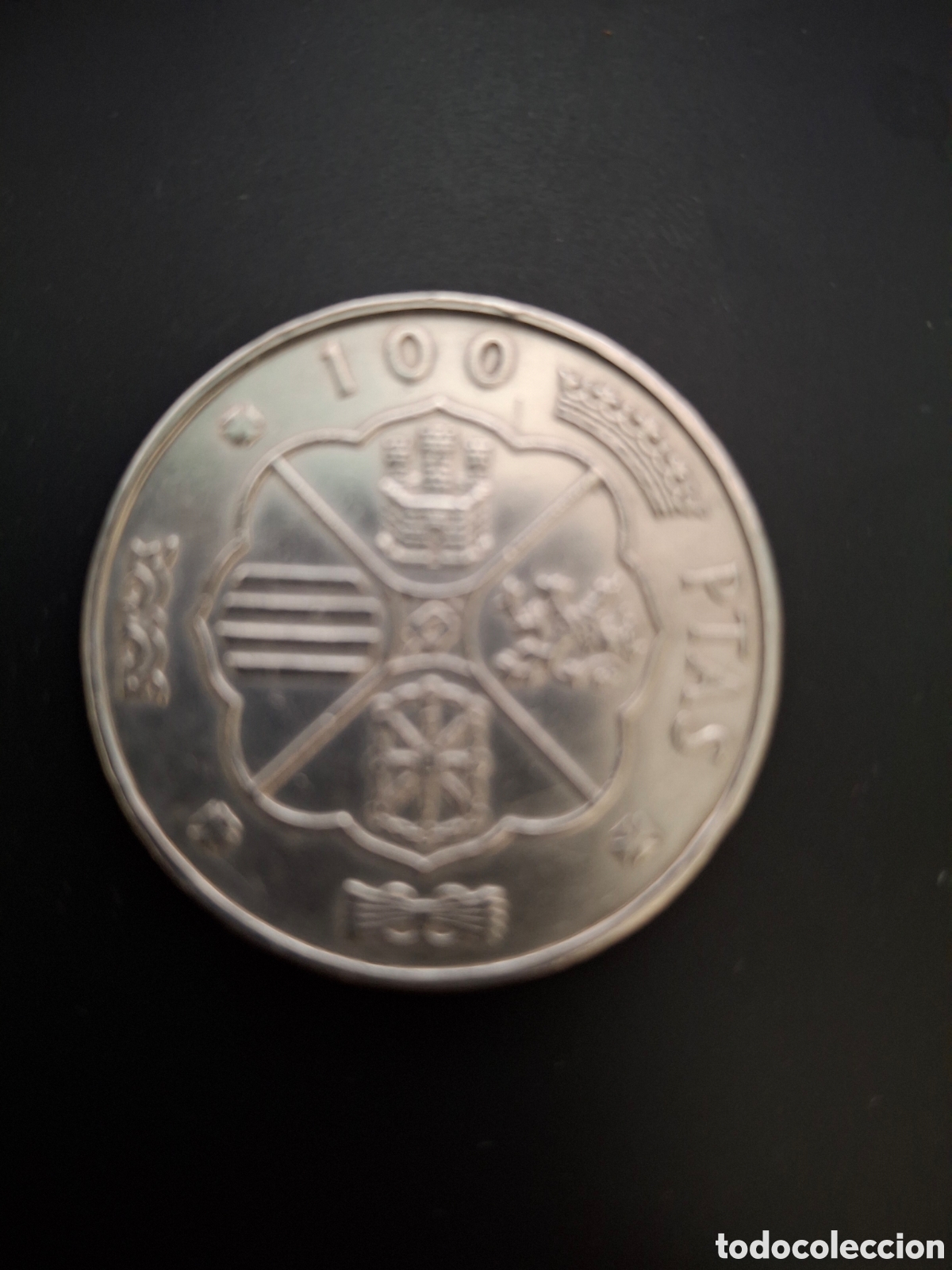 Monedas Franco: Monedas de 100 pesetas de PLATA de 1966 - Foto 2