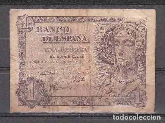 Monedas Franco: ESPA&Ntilde;A - BILLETE DE 1 PESETA DE 1948 (ES EL DE LA IMAGEN)