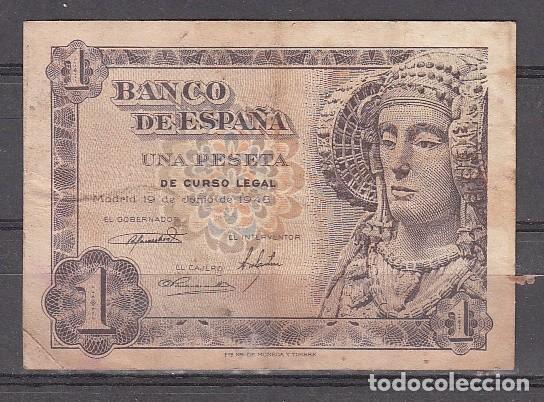 Monedas Franco: ESPA&Ntilde;A - BILLETE DE 1 PESETA DE 1948 (ES EL DE LA IMAGEN)