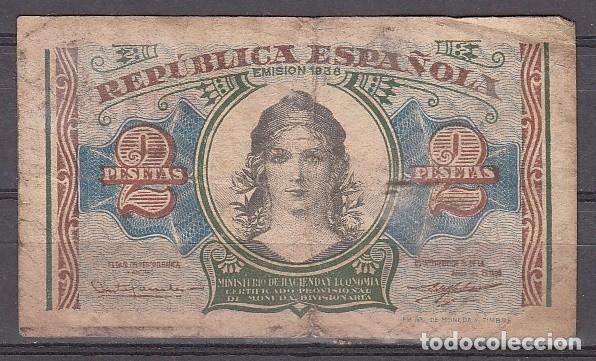 Monedas Franco: ESPA&Ntilde;A - BILLETE DE 2 PESETAS DE 1938 (ES EL DE LA IMAGEN)