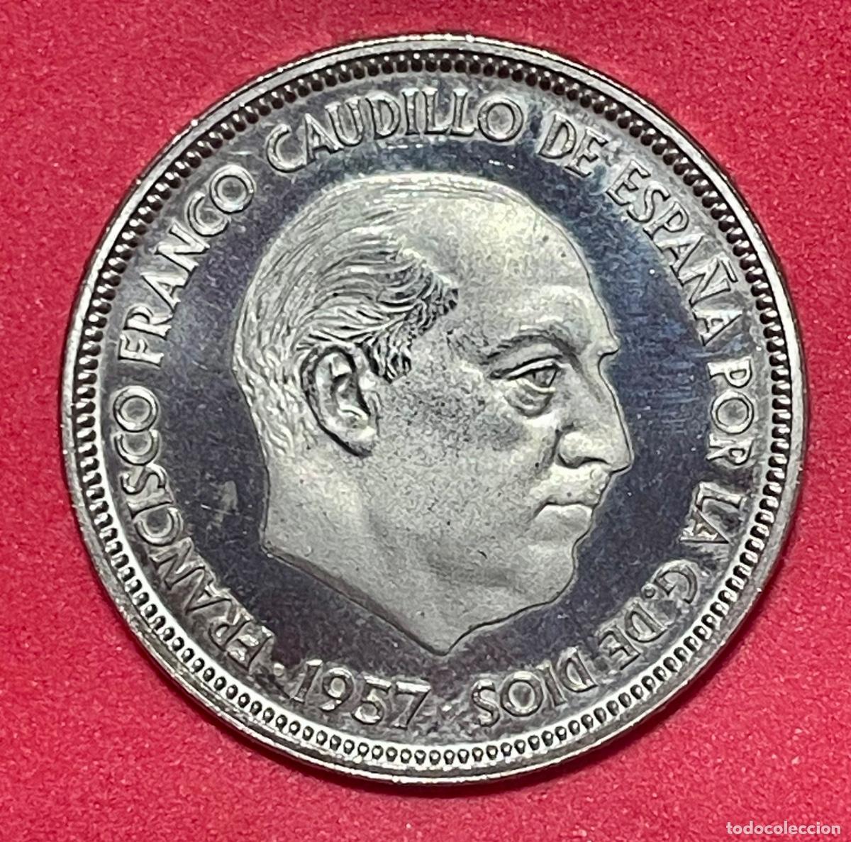 Monedas Franco: EXTRAORDINARIA, 50 pesetas a&ntilde;o 1957*75 SC Y PERFECTA