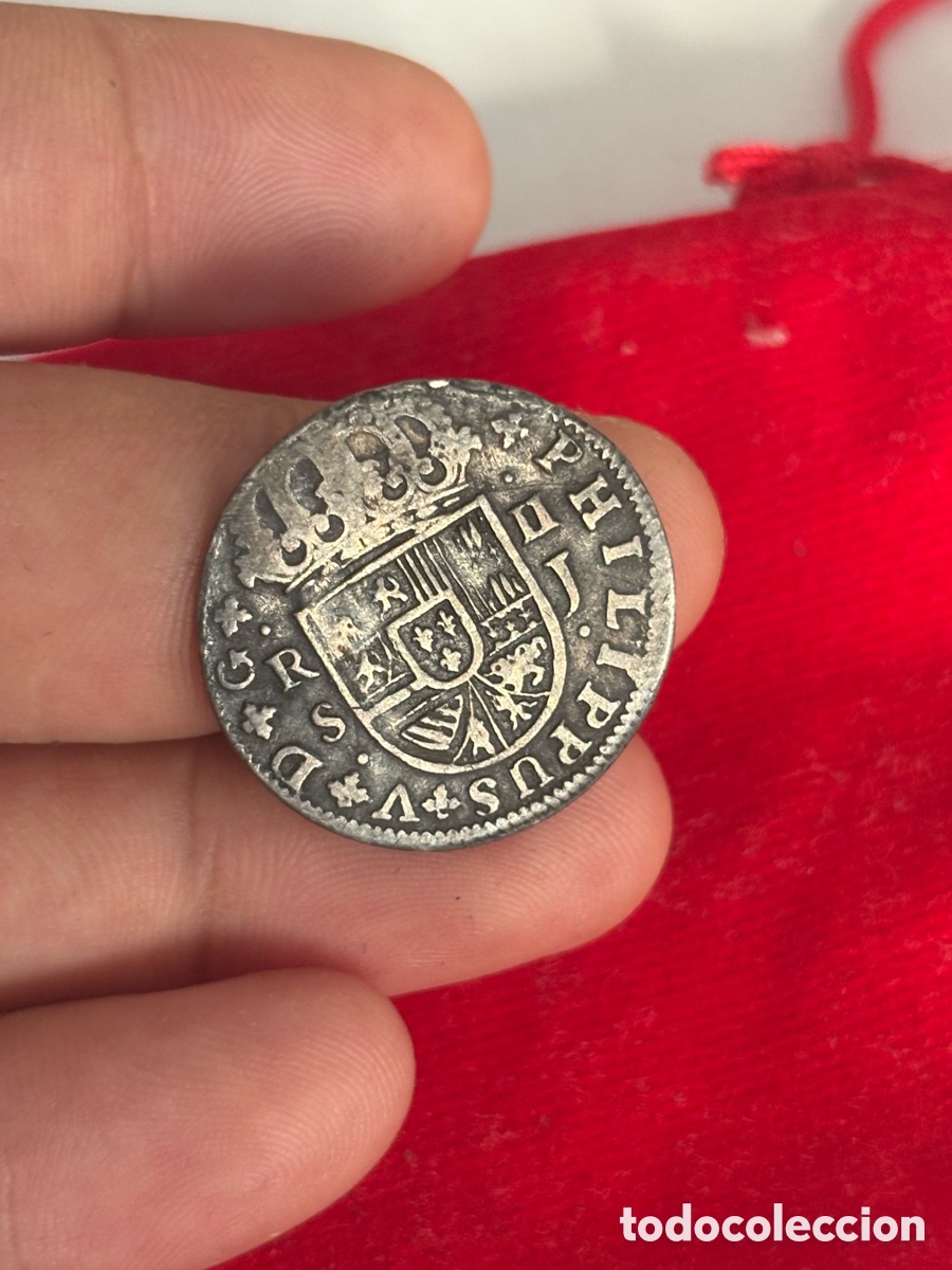 Monedas Franco: Moneda 2 Reales Felipe V Plata &bull; Ceca Sevilla 1700/1746