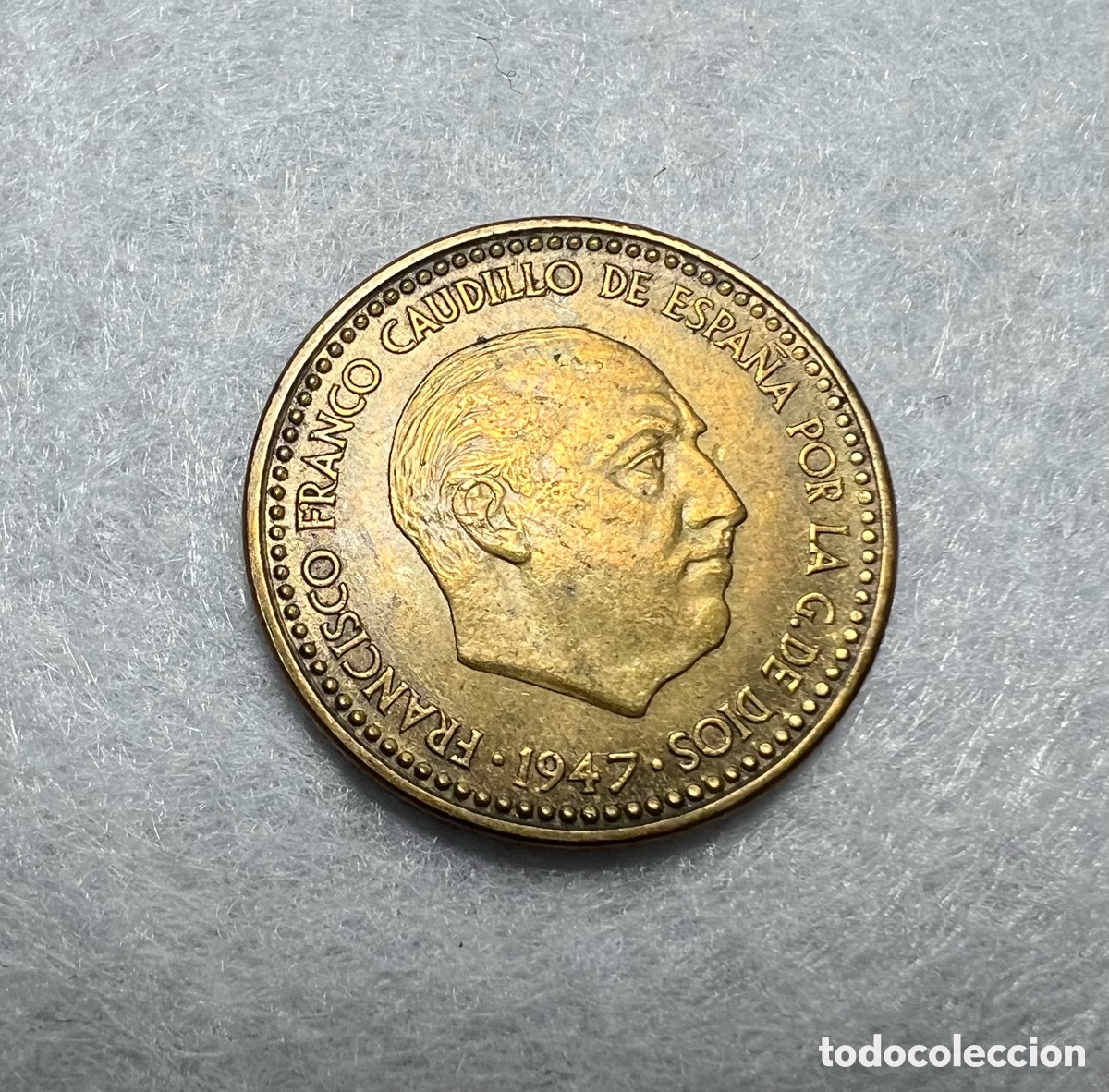 Monedas Franco: Moneda Rara de Una Peseta 1947 *56