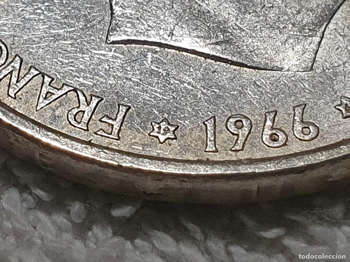 Monedas Franco: Moneda 100 pesetas 1966 *67 - VARIANTE 1 tipo 1 - plata