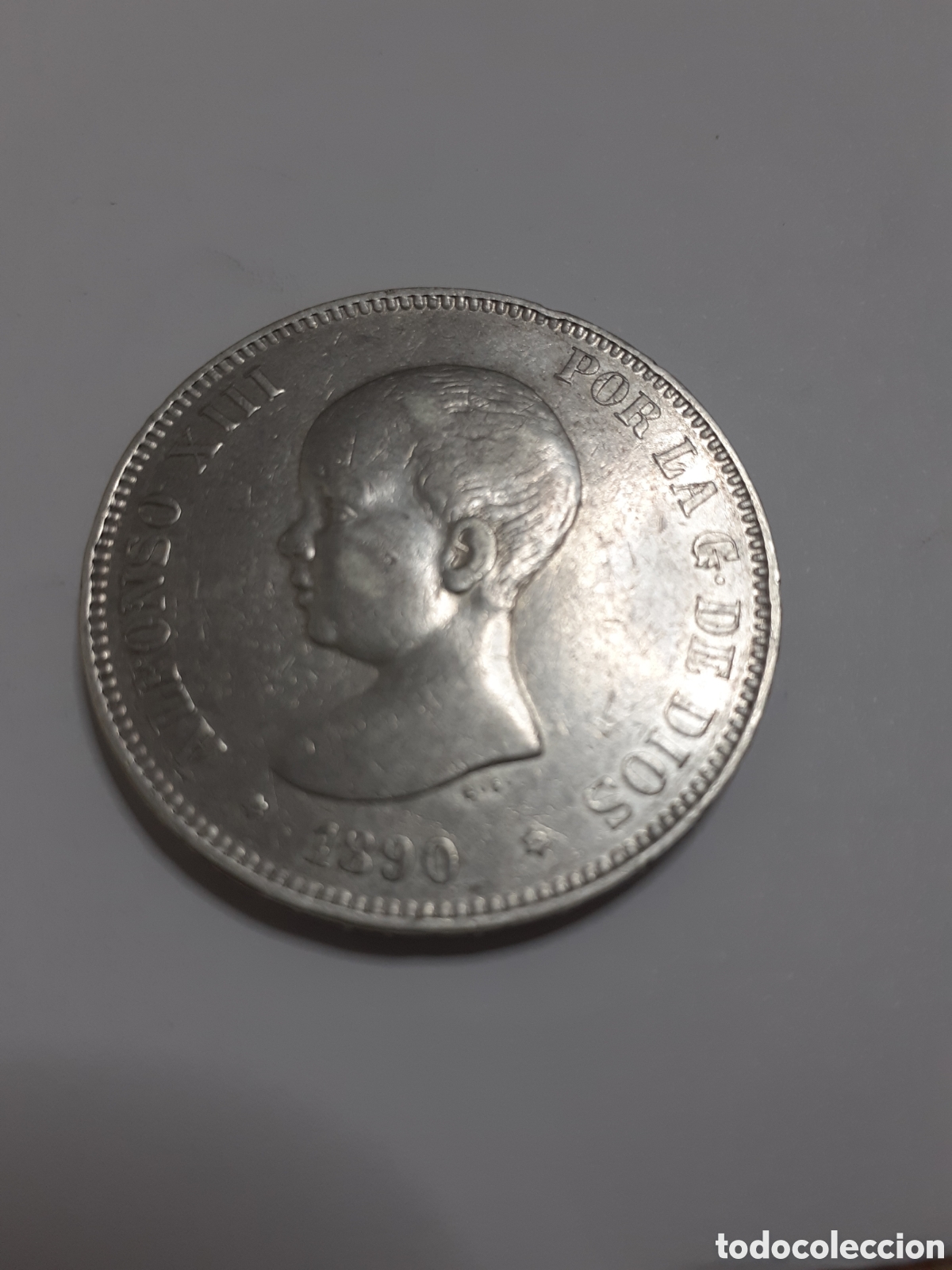 M&uuml;nzen unter Franco: Moneda de plata 5 pesetas de 1890