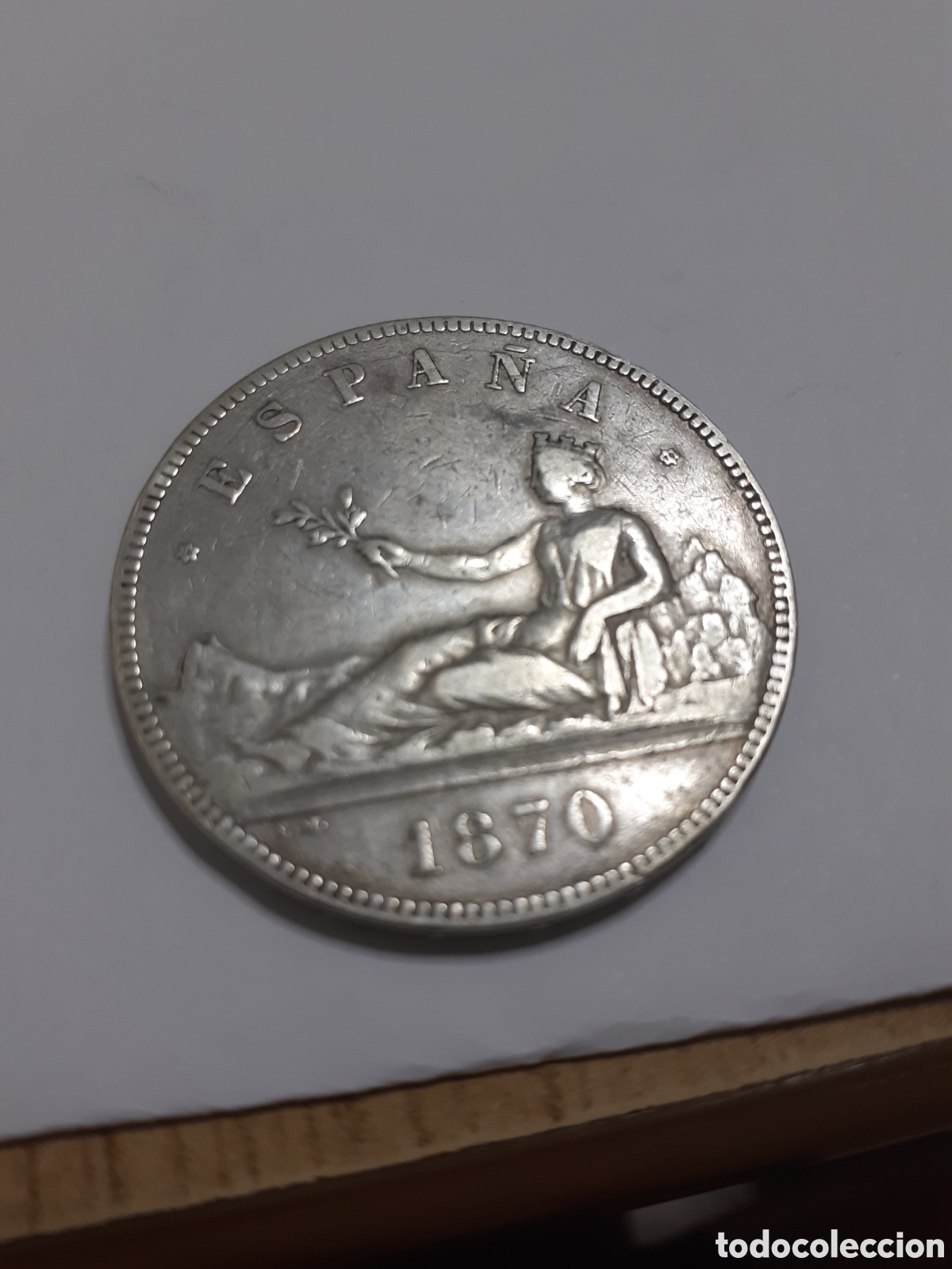 Monedas Franco: Moneda de plata de 2870 5 pesetas