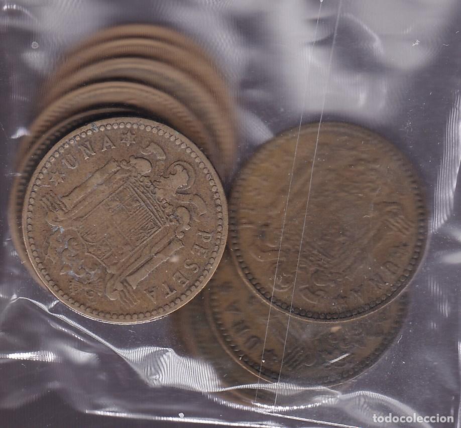 Monedas Franco: FC8-78- Lote 10 Monedas 1 pta FRANCO 1947/63. Diferentes a&ntilde;os