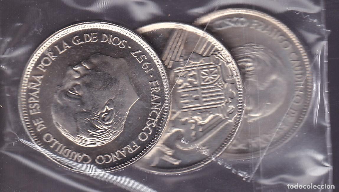Monedas Franco: FC8-94- Lote 3 Monedas 25 pta FRANCO *75. Sin Circular