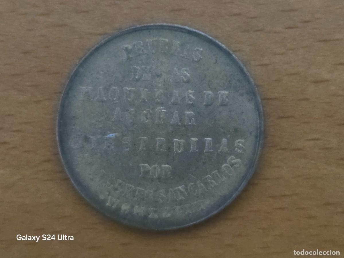 Monedas Franco: PRUEBA NAVAL DE 1948...TALLERES SAN CARLOS....BONITA Y ESCASA.....LM.S3018....LA DE LAS FOTOS