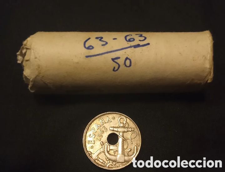 Monedas Franco: CARTUCHO DE MONEDAS DE FRANCO 50CNT
