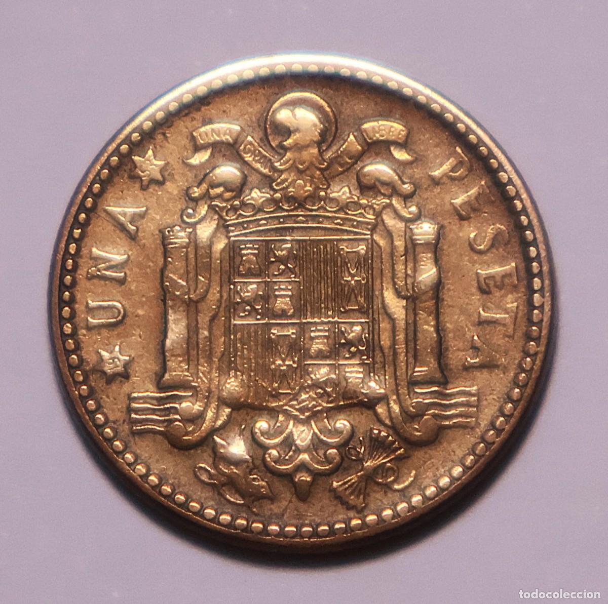 Monedas Franco: MONEDA DE 1 PESETA 1947 ESTRELLA 53 (FOTO)