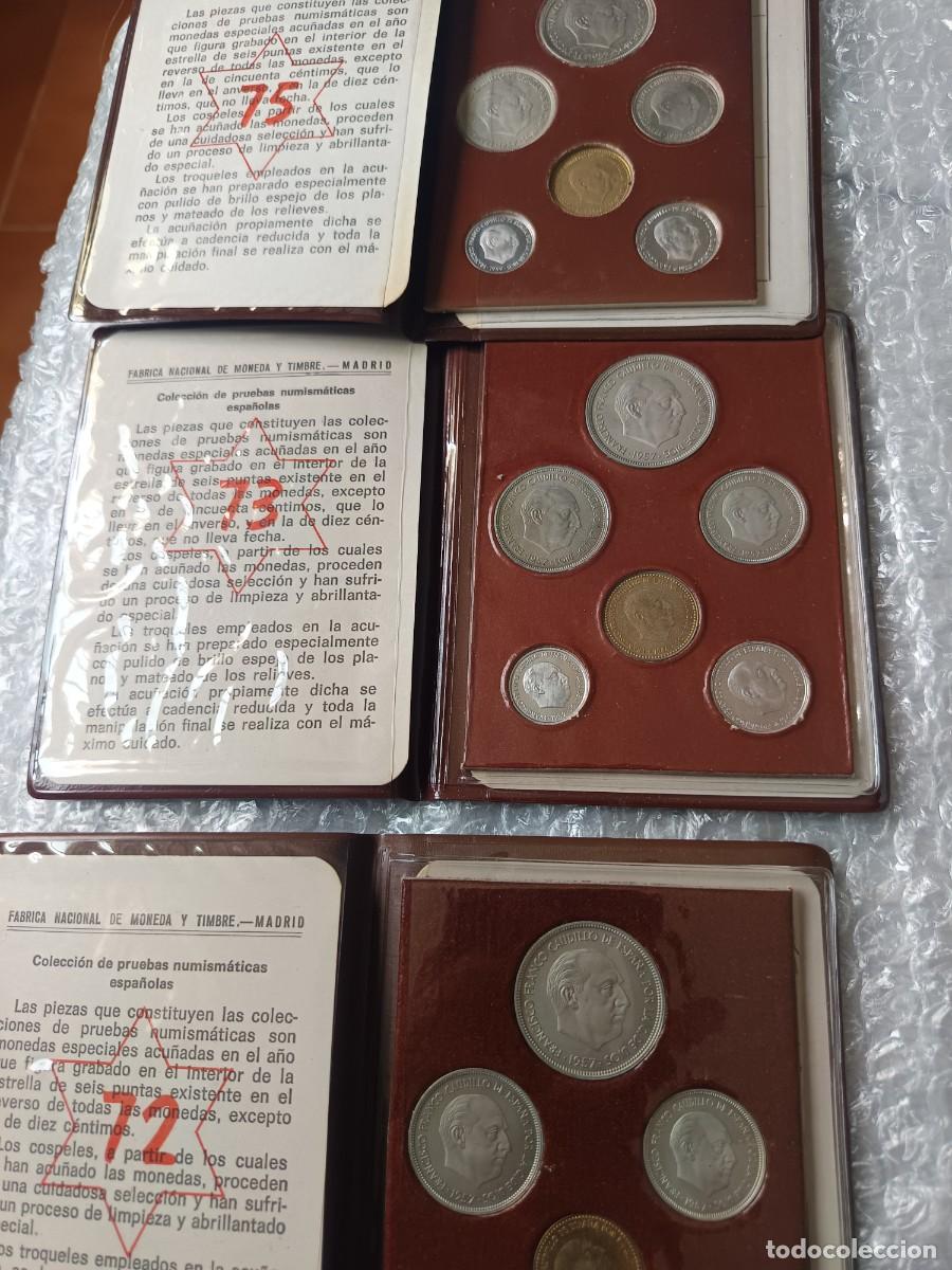 Monedas Franco: Carteras de monedas estado espa&ntilde;ol 72,73,75