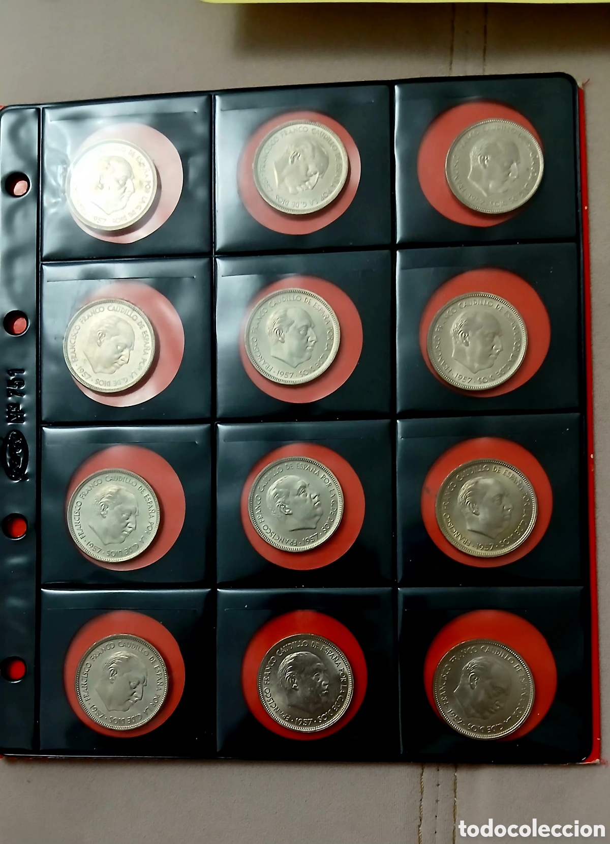 Monedas Franco: 12 MONEDAS DE 50 PESETAS FRANCO 1957*58 FNMT S/C