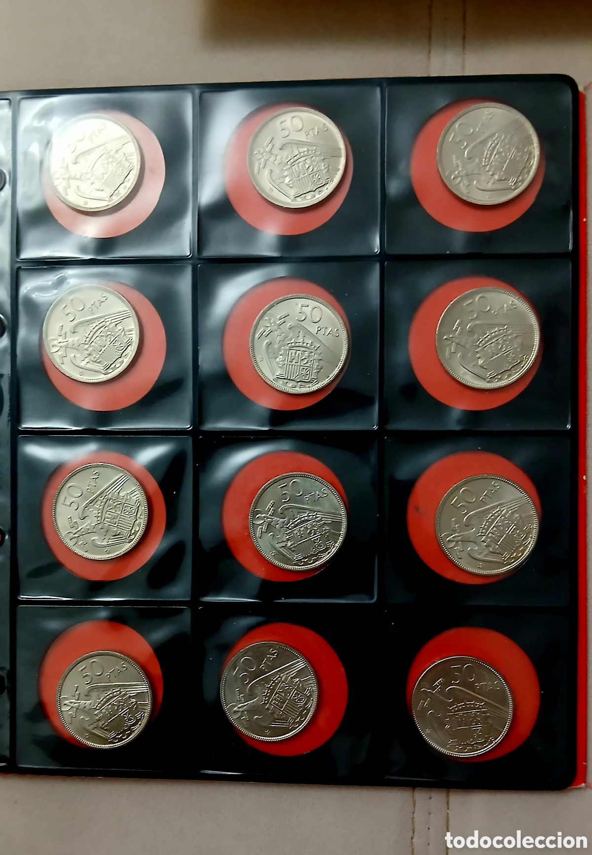 Monedas Franco: 12MONEDAS DE 50 PTS FRANCO 1957*58 SACADAS DE TACO FNMT SIN CIRCULAR