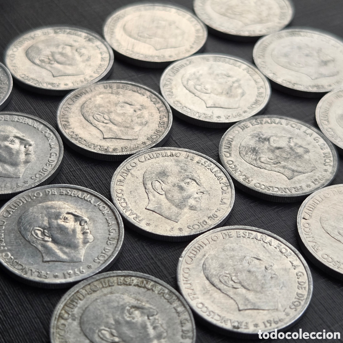 Monedas Franco: Lote 16 monedas de 50 centimos Espa&ntilde;a 1966/71