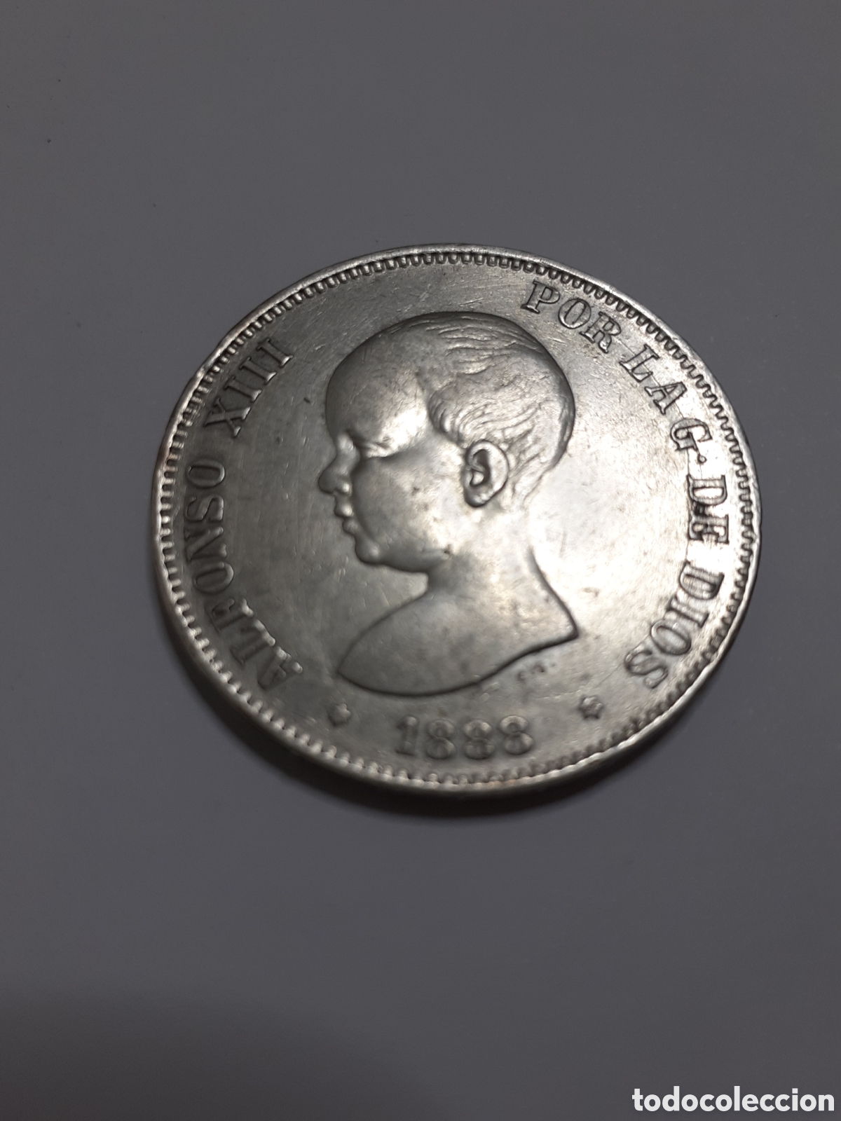 Monedas Franco: Moneda de 5 pesetas de Alfonso Xlll