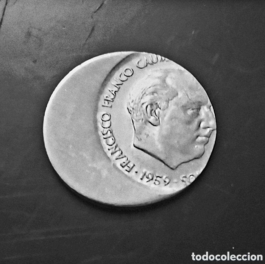 Monedas Franco: MONEDA DE FRANCO 10 CTMS 1959 CON GRAN ERROR DESPLAZAMIENTO DE CULO