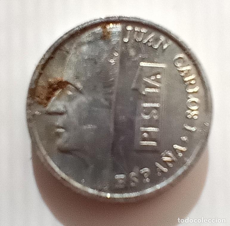 Monedas Franco: lote compuesto por 4 monedas de 1 peseta. Espa&ntilde;a. 1991