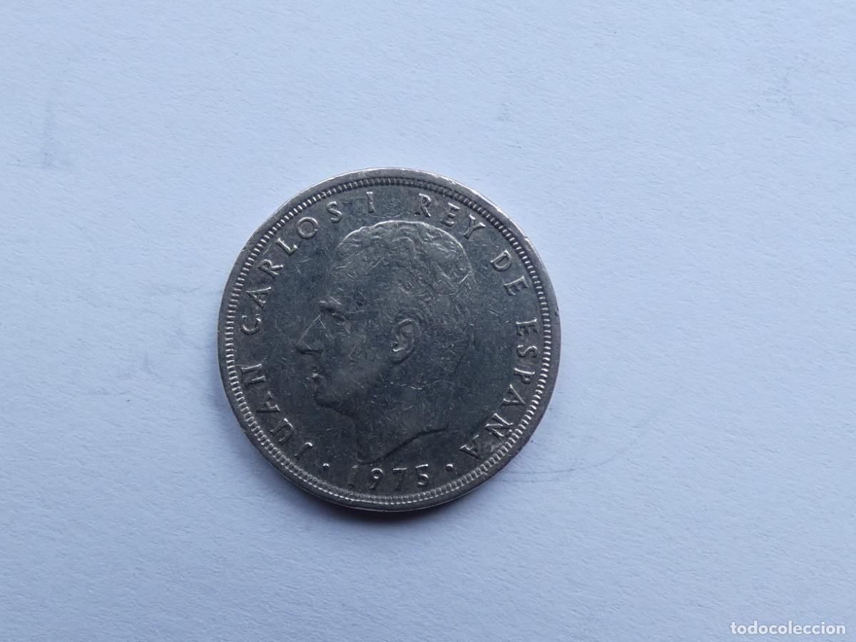 Monedas Franco: moneda de 5 pesetas. Espa&ntilde;a. 1975. estrella 77