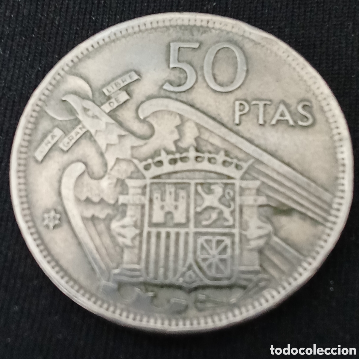 Monedas Franco: Espa&ntilde;a 50 pesetas a&ntilde;o 1957 estrella 59