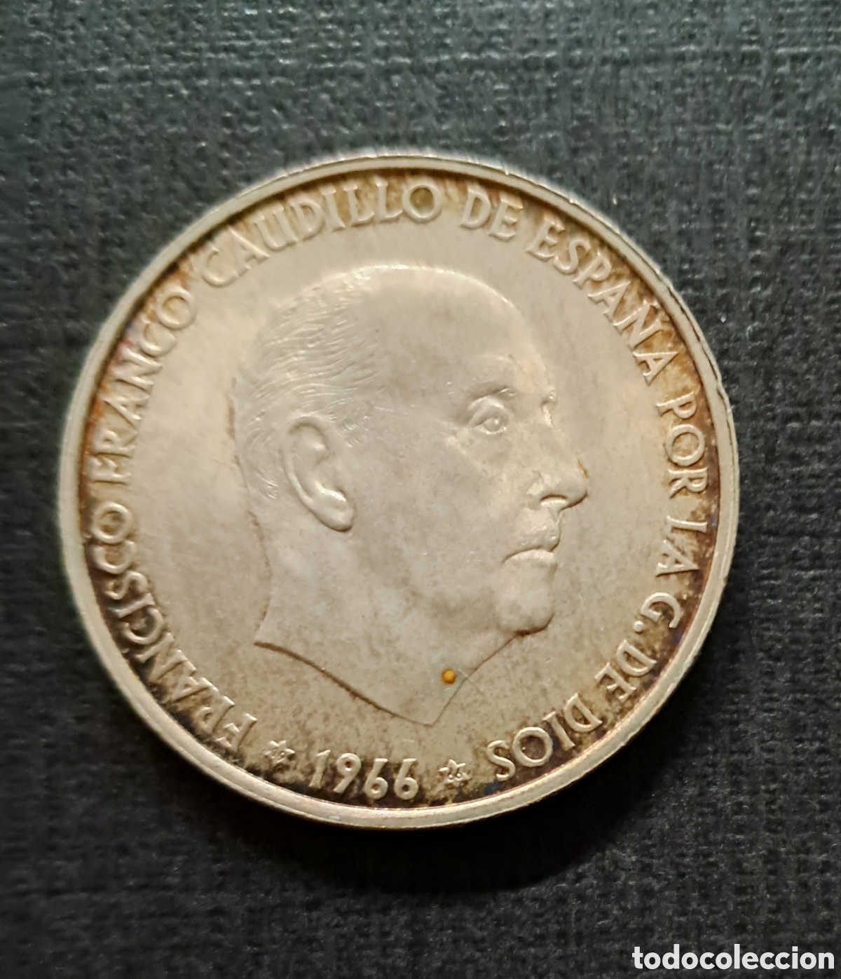 Monedas Franco: Monedas 100 Pesetas / Plata Maciza / Franco / 1966
