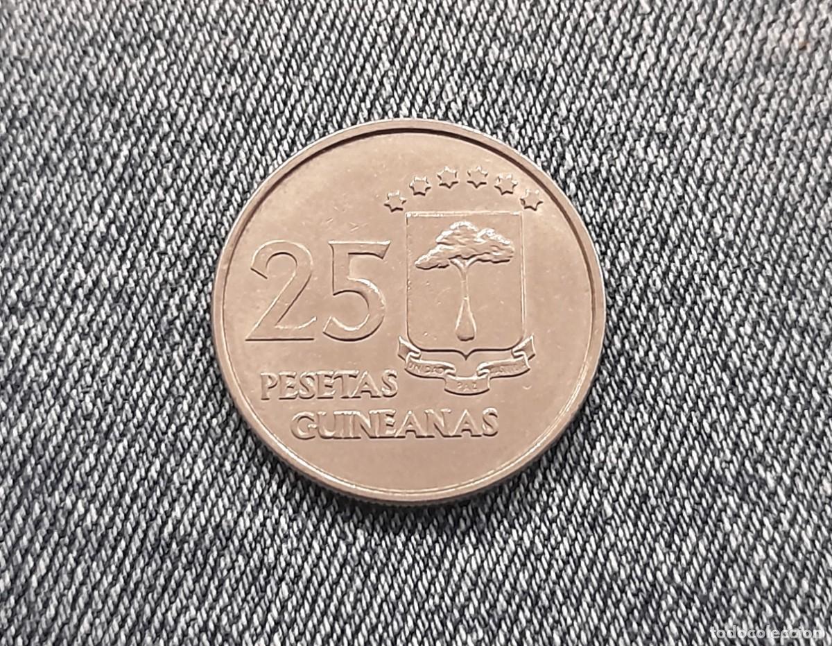 Monedas Franco: 25 Pesetas Guineanas 1969 *19*69