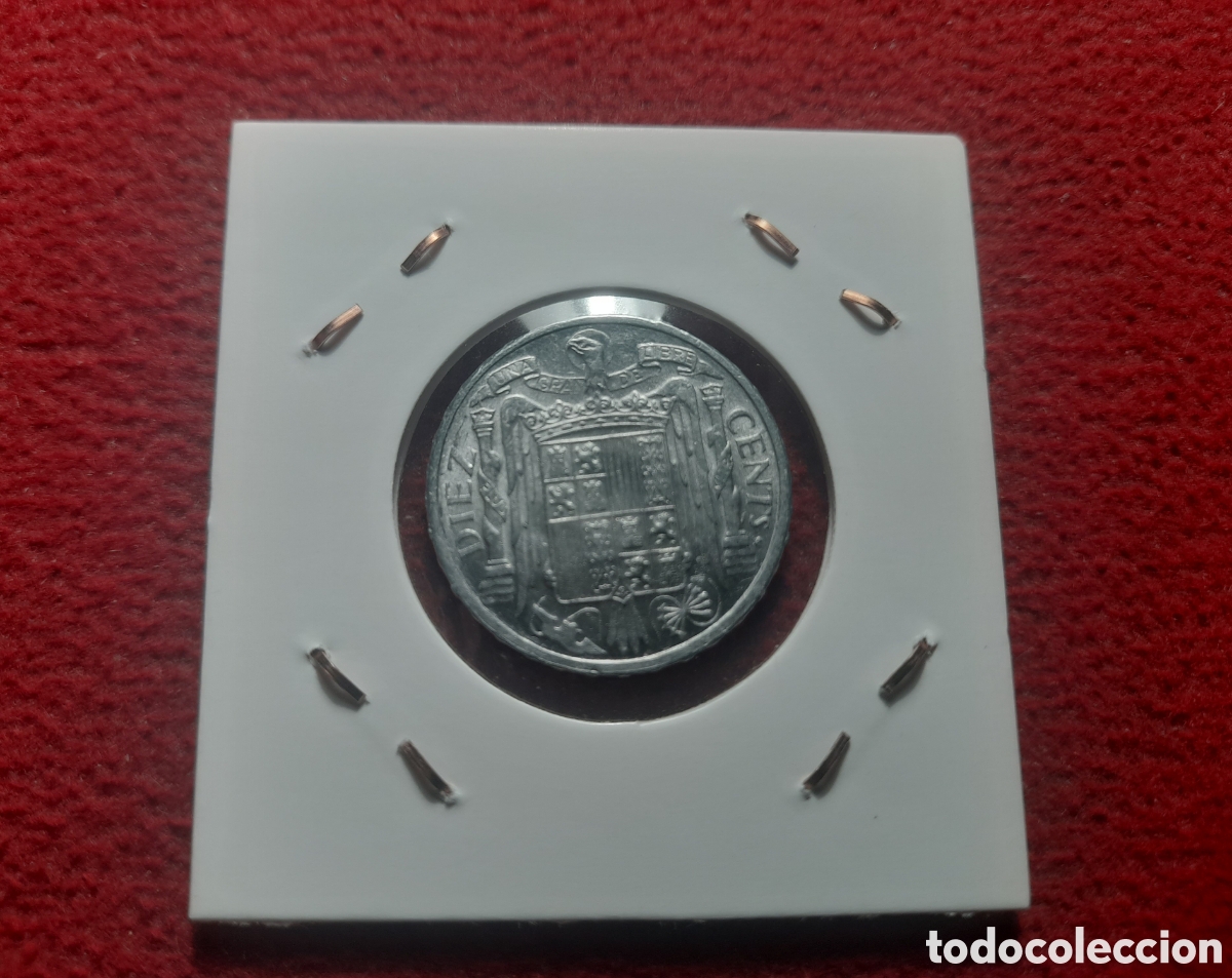 Monedas Franco: Moneda 10 c&eacute;ntimos 1953 UNC - Foto 2