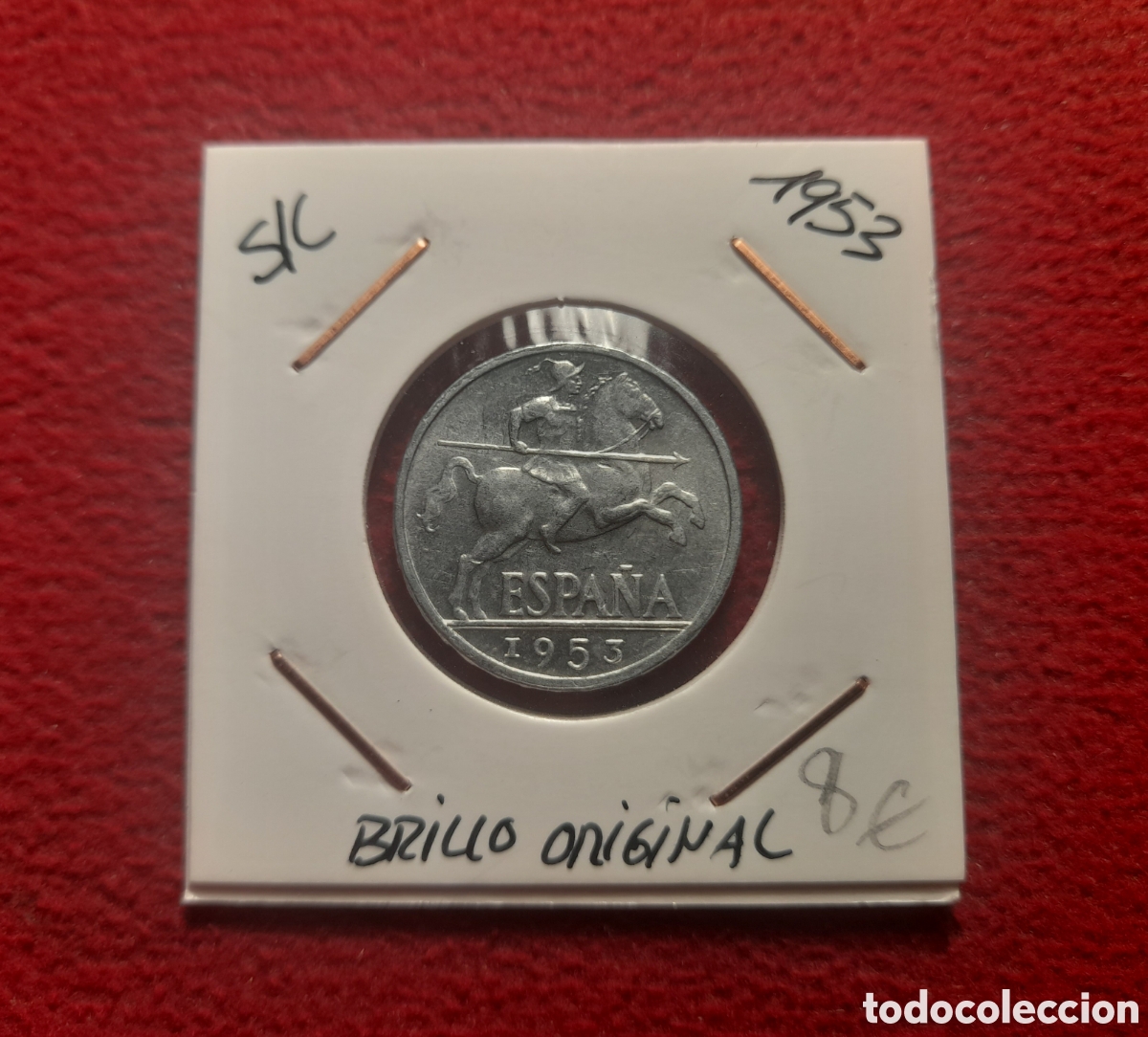 M&uuml;nzen unter Franco: Moneda 10 c&eacute;ntimos 1953 UNC