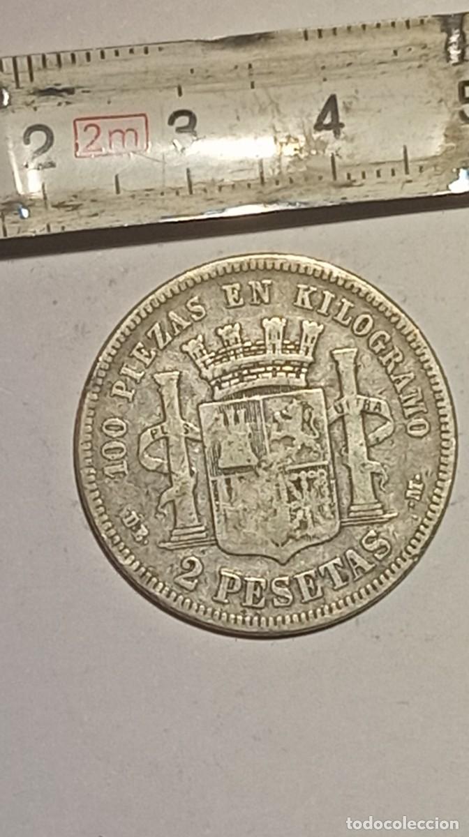 Monedas Franco: ESPA&Ntilde;A - GOBIERNO PROVISIONAL. 2 Pesetas 1870 (Plata)