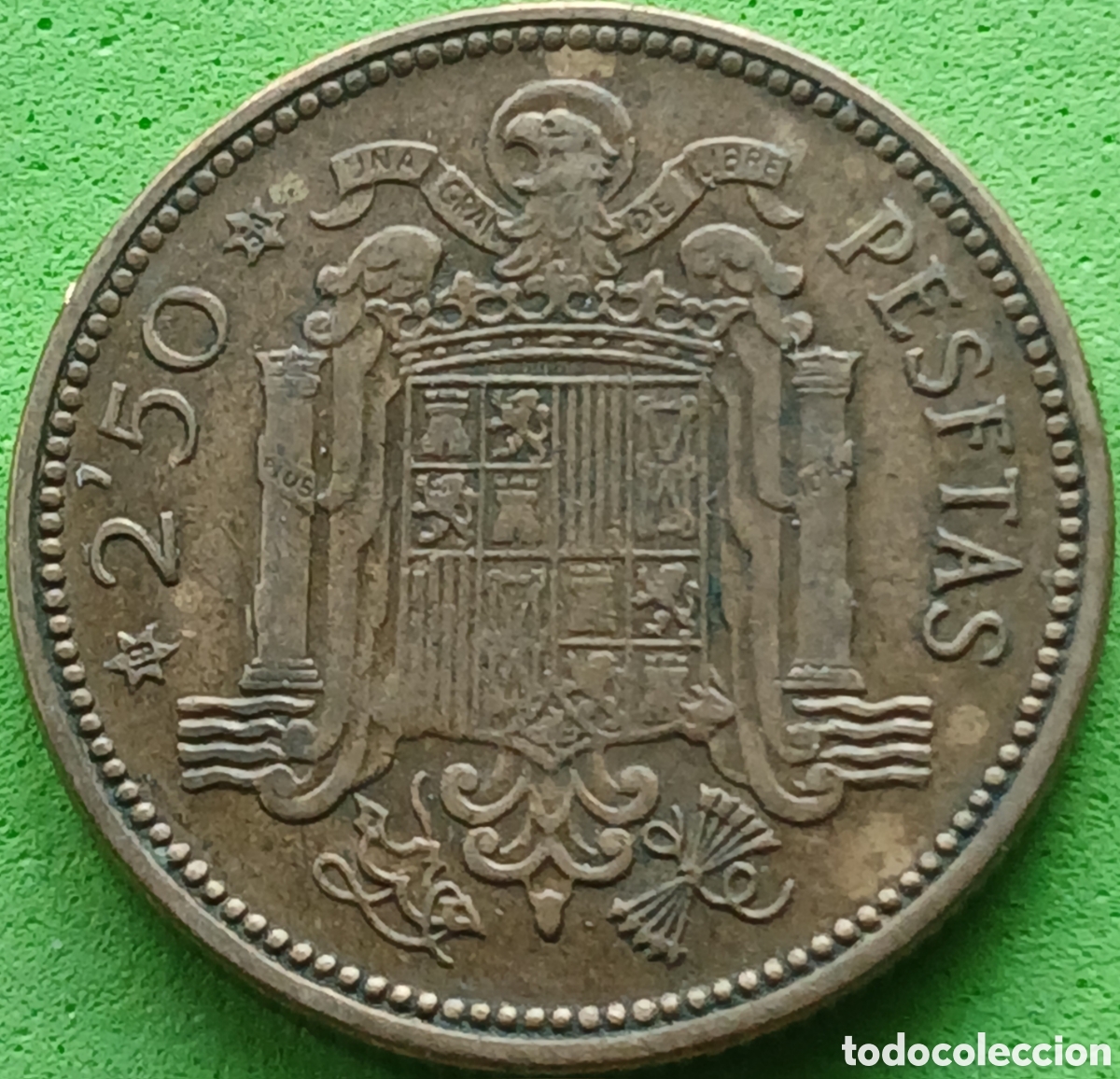 Monedas Franco: Espa&ntilde;a 2&frac12; pesetas 1953 * 54 km#785