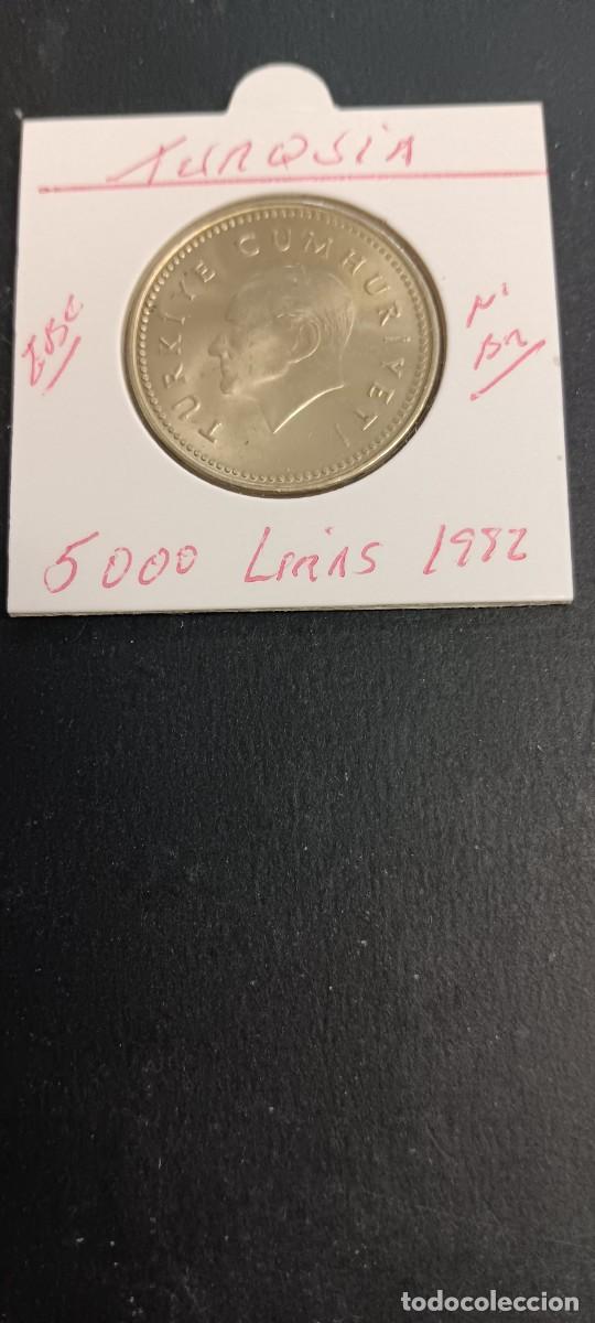 Monedas Franco: TURQUIA(TURKIA) 5000 LIRAS 1992 EBC KM=1025 (NIQUEL-BRONCE)