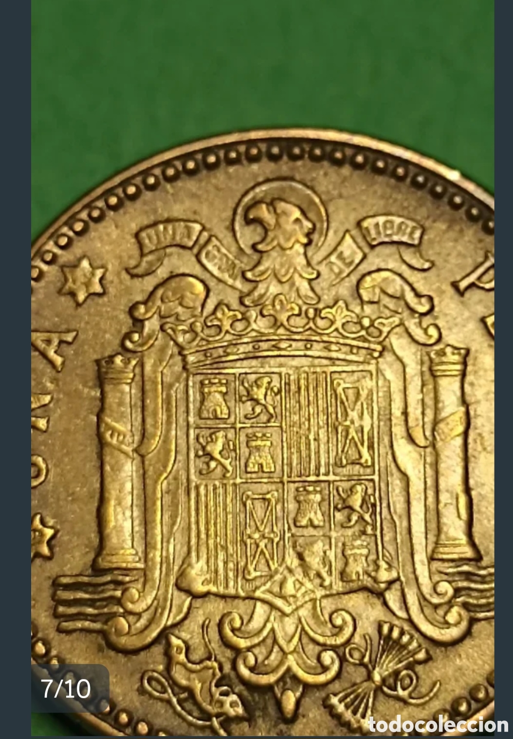 Monedas Franco: UNA PESETAS DEL FRANQUISMO 1947*48 S/C Y ERROR