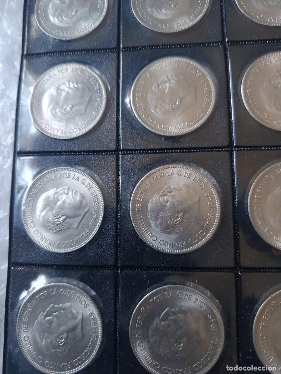 M&uuml;nzen unter Franco: Lote 20 monedas de 5 pesetas 1949*50
