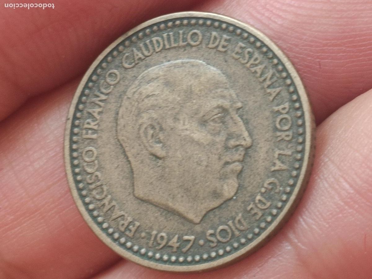 Monedas Franco: 1 PESETA 1947 ESTRELLA 53 FRANCO