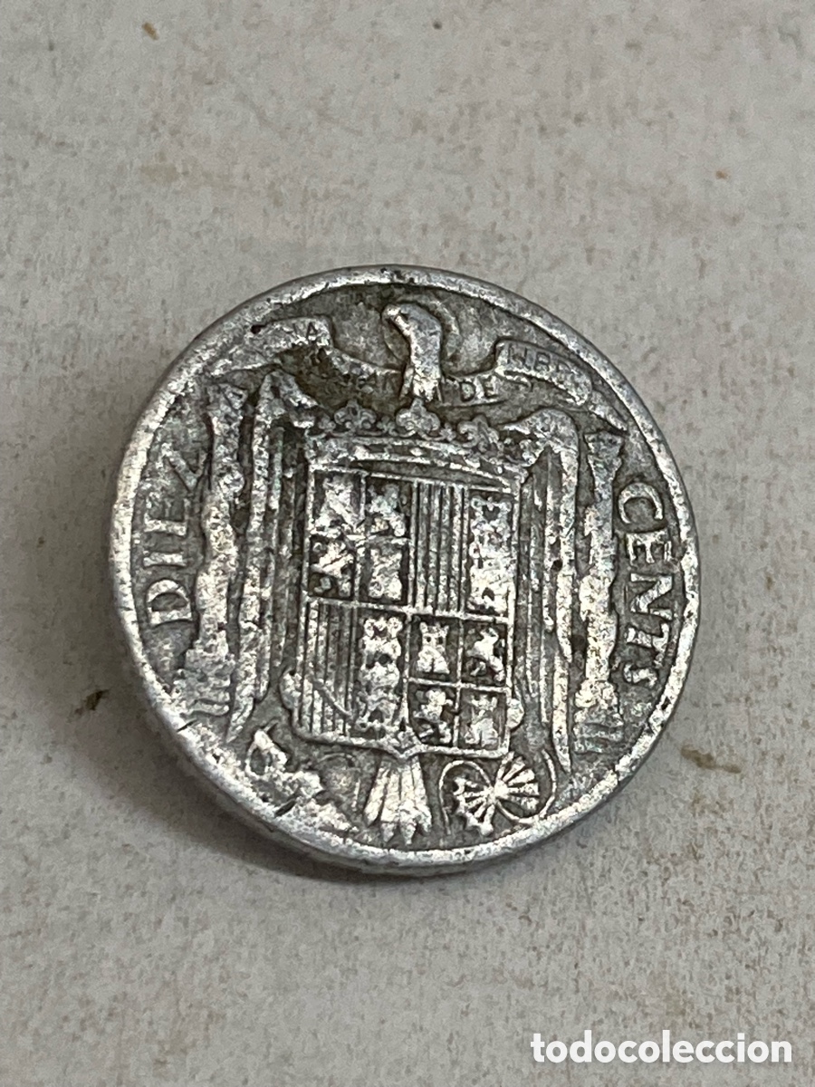 Monedas Franco: Moneda Diez cents 1941 - Foto 2