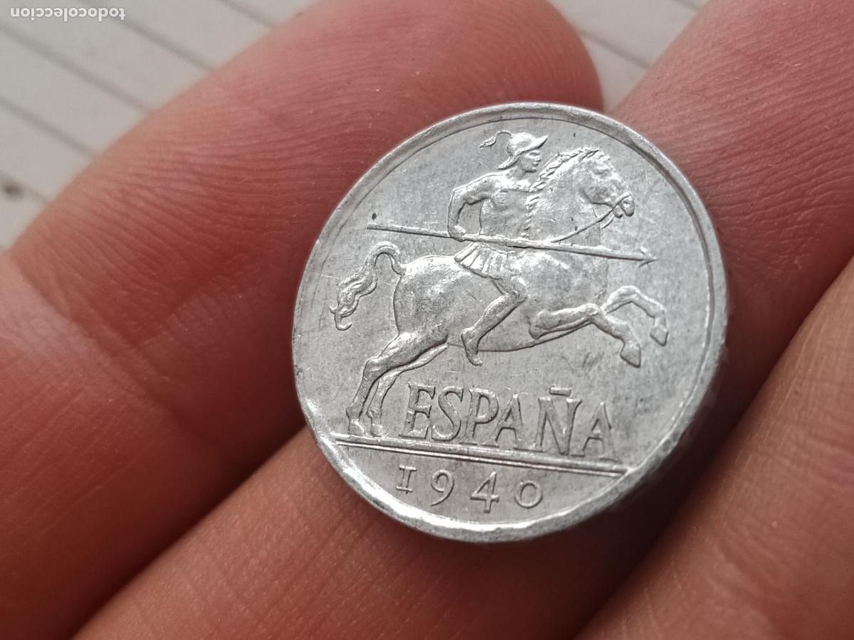 Monedas Franco: 5 c&eacute;ntimos de 1940 SC/SC-