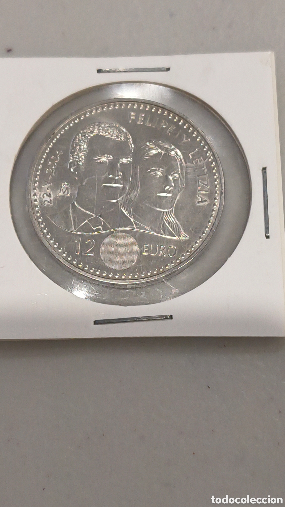 Moedas Franco: Espa&ntilde;a Moneda de Plata 12 Euros 2004 Boda del Pr&iacute;ncipe Felipe y Letizia Ortiz